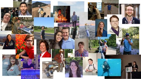 Collage of images of alumni who are a part of the SIB Alumni Mentoring Program