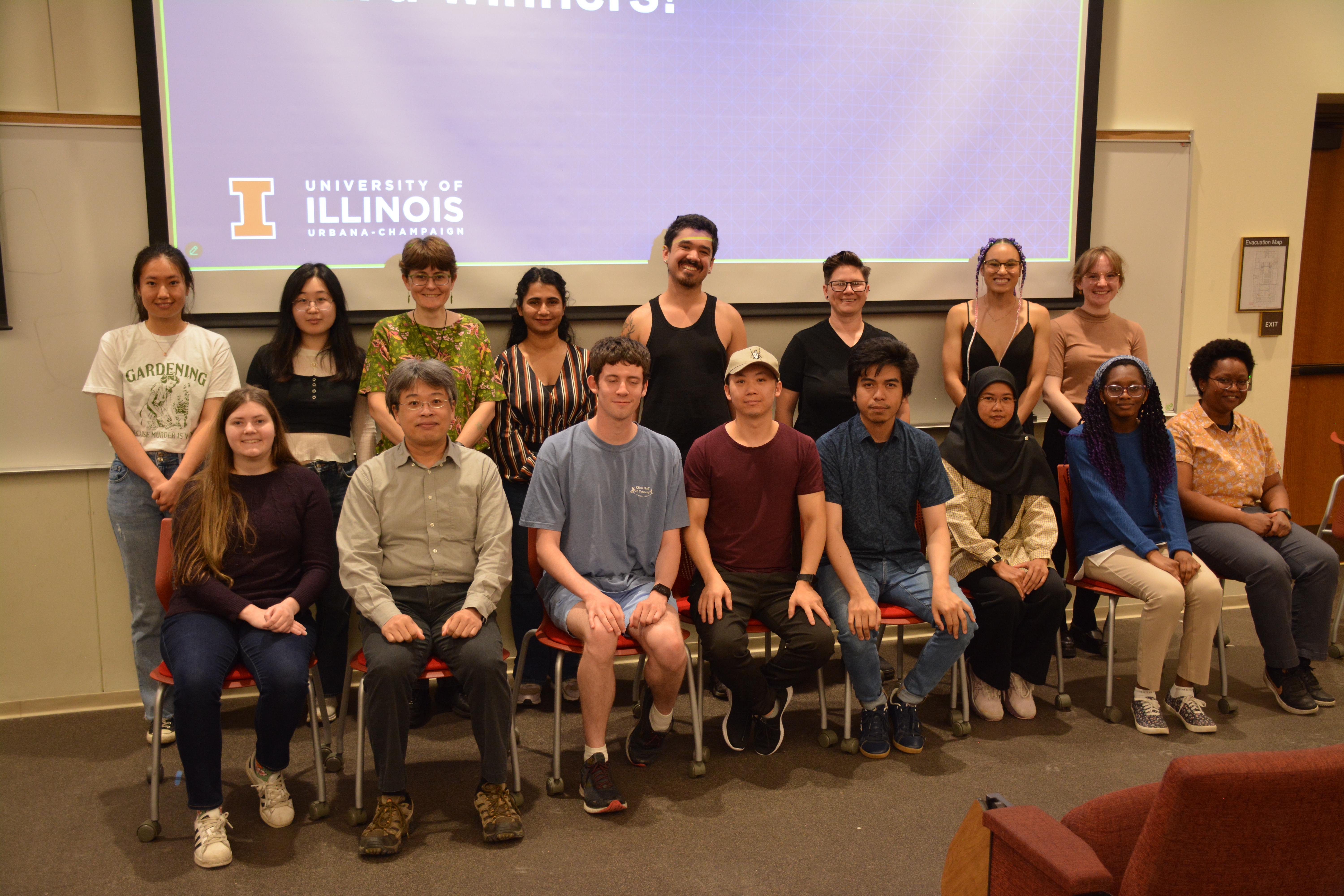 Group photo of Entomology and INHS winners