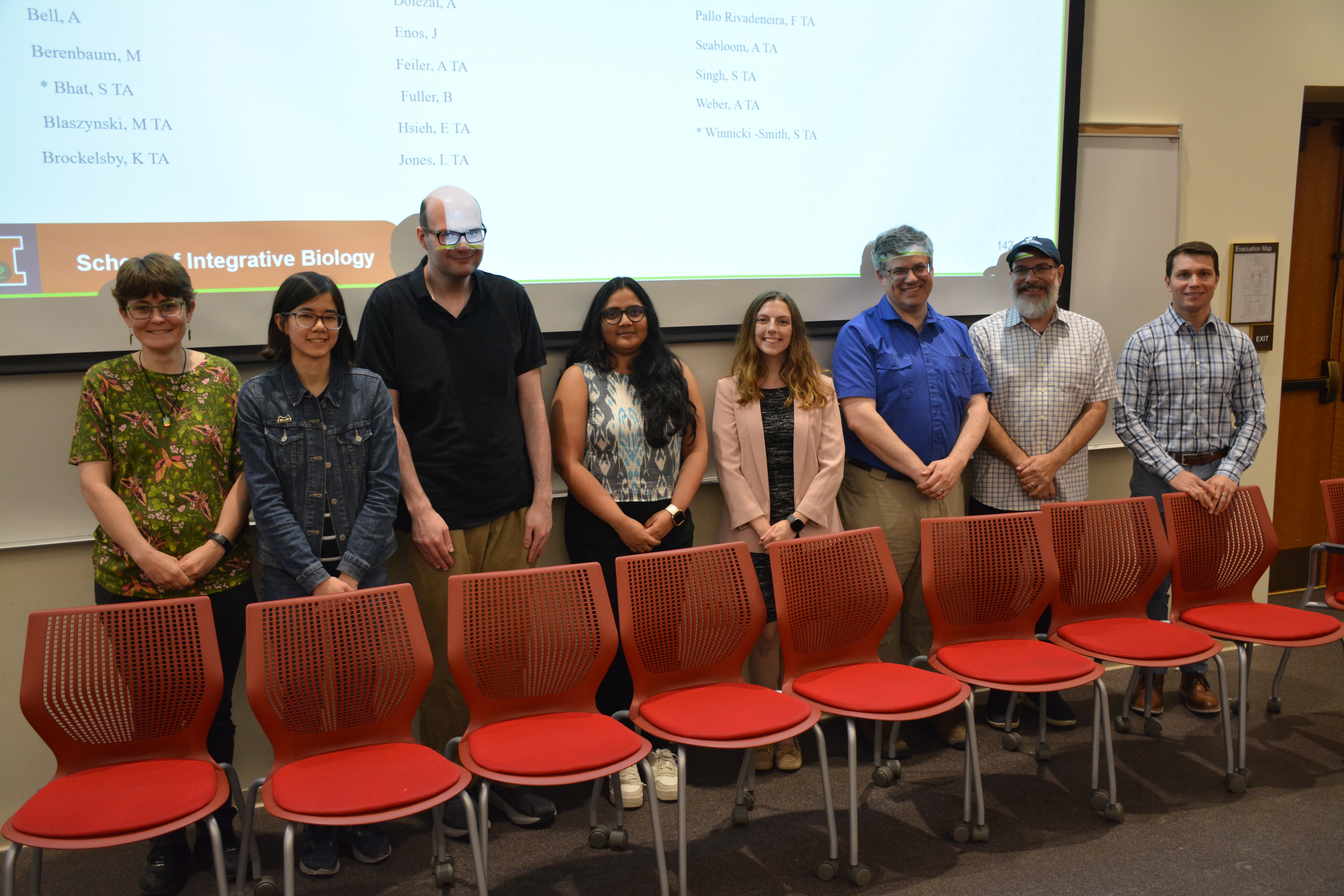 Group photo of teaching and mentoring award winners