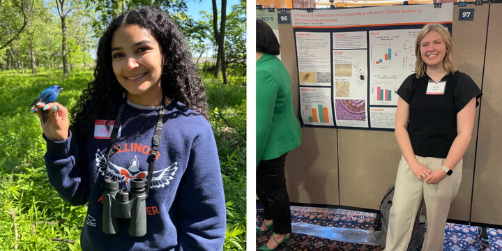 two alumni photos side by side