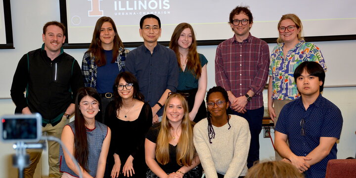 a group photo of the EEB award winners