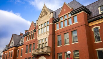 A view of the west side of the Natural History Building