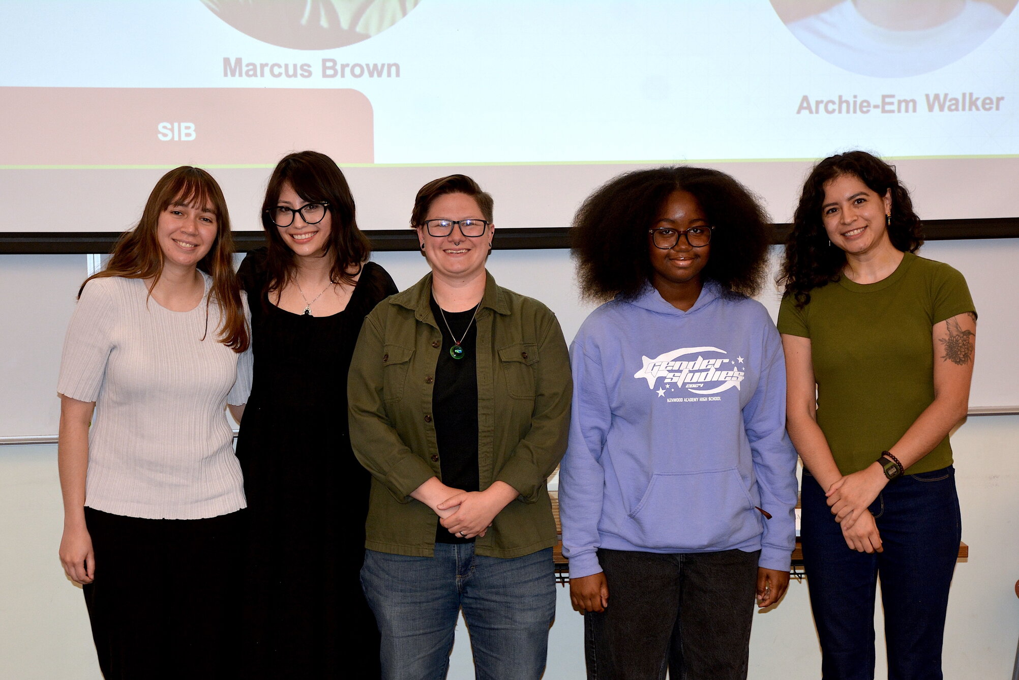 a group of smiling students
