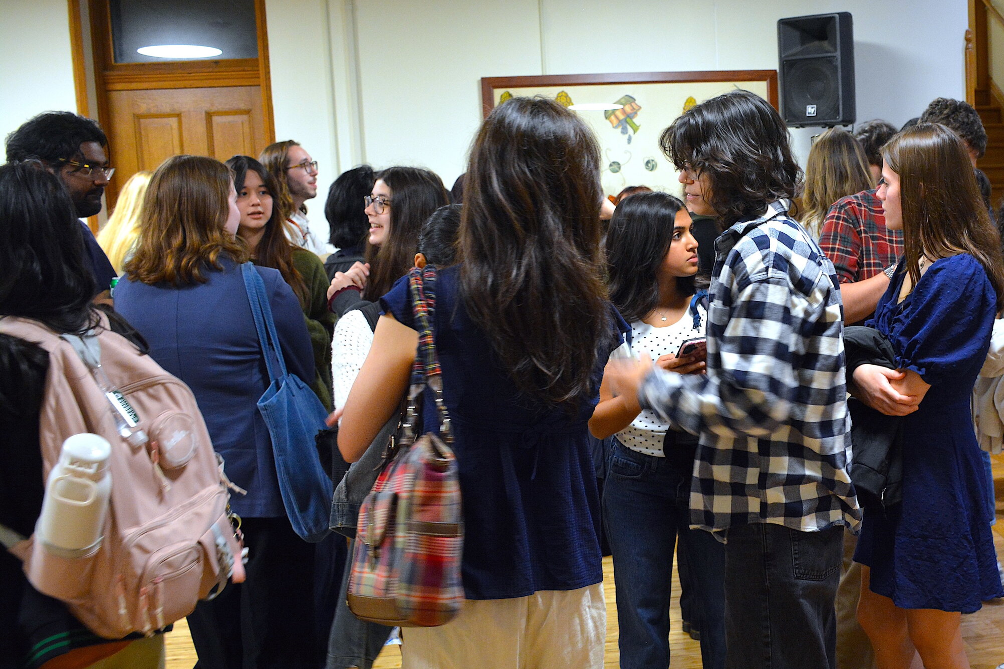 A group of people at an event