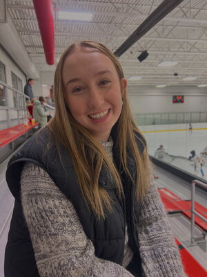 Julia at Hockey