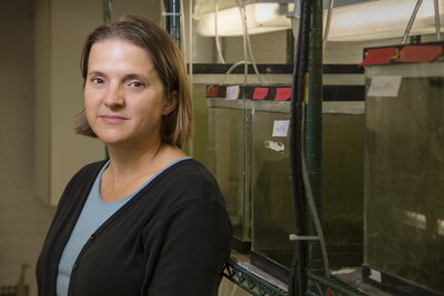 headshot of becky fuller in a lab