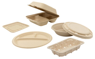 bio-degradable take out dishes