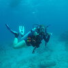 scuba diving girl