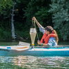 person fishing on a kayak boat