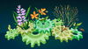 graphic of plants in cog wheels