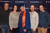 A photo of graduate Allan Harris and his family